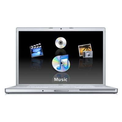 Apple MacBook Pro MB766LL & A 17-Inch Laptop (2.5 GHz Intel Core 2 Duo Processor, 4 GB RAM, 320 GB Hard Drive, Slot Loading SuperDrive) image