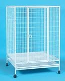Tall Heavy Duty Pet Crate With Wheels *35 x 35 x 37**White*