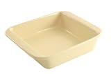 Chantal Pure 2-Quart Square Baking Pan, Clear Light Vanilla