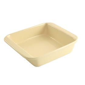 Chantal Pure 2-Quart Square Baking Pan, Clear Light Vanilla by Chantal