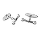 Adamence - Boutons de manchettes James - argent et Diamant