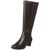Sanzia Women's Andrea Wide-Shaft Boot,Chocolate WP Calf,9 N US