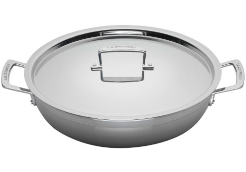 Le Creuset Tri-Ply Stainless Steel 5-Quart Covered Braiser