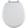 Mayfair 86CP 000 NextStep Built-in Potty Seat with Non-Tarnish Chrome Hinges, Round, White