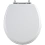 Mayfair 86CP 000 NextStep Built-in Potty Seat with Non-Tarnish Chrome Hinges, Round, White