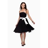 Astrapahl, Knielanges elegantes Abend - Cocktailkleid, mit Schleife, Farbe schwarzvon "Astrapahl"