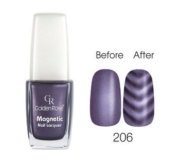 Vernis à ongles MAGNETIQUE avec aimant vague de GOLDEN ROSE 11 ml - couleur 206 Vernis à ongles MAGNETIQUE avec aimant vague de GOLDEN ROSE 11 ml - couleur 206