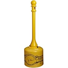 Eagle 1205 Galvanized Steel Poly Tube Cigarette Butt Receptacle, 5 Gallon Capacity