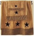 Vintage Star Black Bath Towel