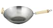 Helen Chen's Asian Kitchen Carbon Steel 14-Inch Wok with Bamboo Handles