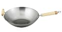 Helen Chen's Asian Kitchen Carbon Steel 14-Inch Wok with Bamboo Handles