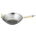 Helen Chen's Asian Kitchen 14-inch Carbon Steel Wok with Bamboo Handles