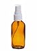 Perfume Studio Amber Glass Spray Bottle Set; 4 Amber Glass Sprayer Bottles and 1 Oil Sample. (2 OZ White Spray)