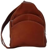 Piel Leather Three- Pocket Sling Bag