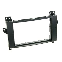 291190-19 Radiohalterung Rubber Touch Mercedes A-Klasse / B-Klasse / Sprinter neu / Vito Doppel DIN (schwarz)