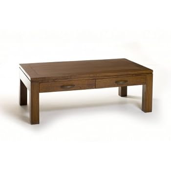 Table basse 110 x 60 cm 2 tiroirs