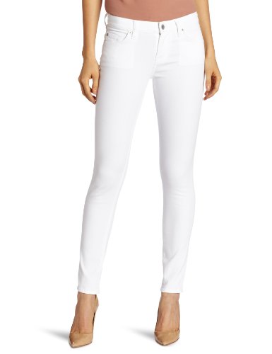 7 For All Mankind Women's Slim Cigarette Jean in Clean White