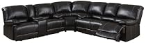 Big Sale AC Pacific Kevin 3-Piece Sectional Includes Sofa Loveseat and Corner Wedge, Cocoa