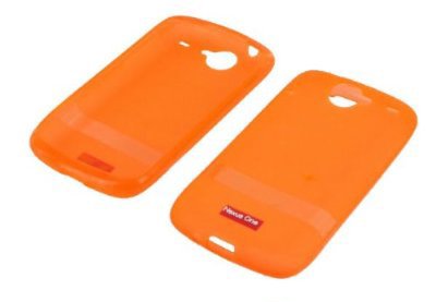 SF Planet® HTC Google Nexus One 1 Slim Fit Soft Rubber Silicone Skin Case - Orange
