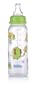 Nuby Clear Printed Bottle with Silicone Nipple, 8 Ounce, Colors May Vary