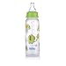 Nuby Clear Printed Bottle with Silicone Nipple, 8 Ounce, Colors May Vary