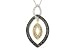 1/2 Carat Black, White and Brown Diamond 14K Gold Pendant w/Chain