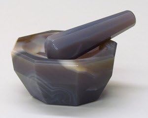 SEOH Mortar and Pestle Agate 75mm OD Superior Quality