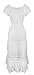 Peach Couture Renaissance 100% Cotton Embroidered Sleeveless Gypsy Tank Dress
