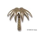 Palm Tree Door Knocker Nickel Silver