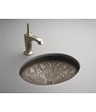 Kohler K-14297-MP1 Lilies Lore Nature-FootS Chemistry Cast Bronze Undercounter Lavatory, Medium Patina