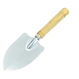 uxcell ハンドスコップ　共柄スコップ　庭スコップ　木の柄　園芸シャベル　メタルヘッド　共柄移植鏝