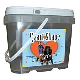 Heart Shape Natural Dog Treats (5-lb tub with handle - 1.75'' x 1.5'' treat)