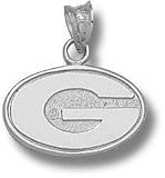 Georgia Bulldogs Solid Sterling Silver ''G'' 3/8'' Pendant