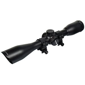 UTG 4x40 Full Size Mil-Dot RGB Zero Resetting Scope with Picatinny Rings