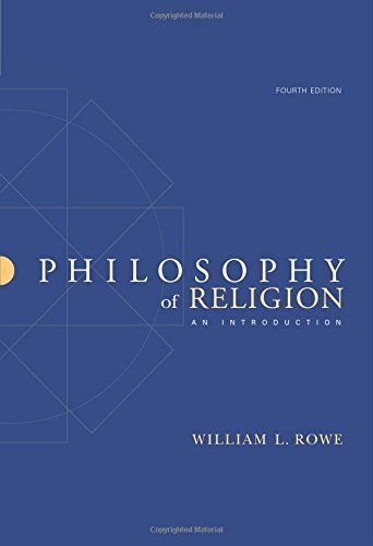 Philosophy of Religion: An Introduction by Rowe, William L. (2006) Paperback