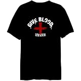 Give Blood, Inline Speed Skate Sports Mens T-Shirt (Black, Sizes X-Small - XXX-Large)