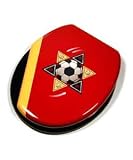 Red Soccer Theme Toilet Seat