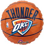 Oklahoma City Thunder Basketball - Foil Balloon