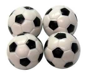 Regent-halex replacement foosballs (pack of 4), black/w…