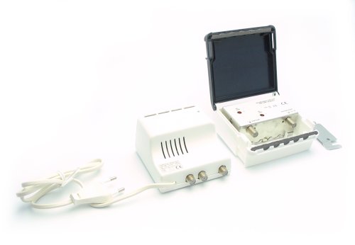 Mediaprice Media Price - Ampli extérieur : 1 entrée universelle, 1 alimentation 12 cc, gain réglable 30 db