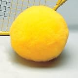 Chenille Kraft Mid-Size FluffBalls - 2 3/4 inch - Pack of 12 - Yellow