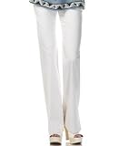 BCBG MAX AZRIA - BCBGMAXAZRIA Stretch-Cotton Sateen Slim Flare Pant