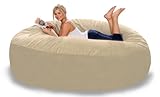 Slumber Zak 6 FT Foam Bean Bag - Pebble Toast