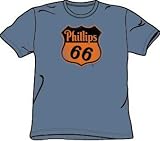 Conoco Phillips 1930'S LOGO Automotive Adult Blue T-shirt