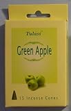 Review Tulasi  / Green Apple - 15 Cones of Tulasi Incense