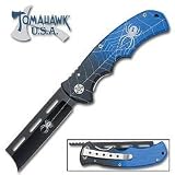 Tomahawk Wicked Blue Razor Folding Pocket Knife