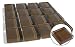 Reflections Glass 1x1" Mosaic Tile Clear Brown Earth