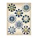 K&Company Blue Awning Metal Art Embellishments, Paper Flower Brads