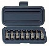 Wright Tool 353 3/8 Dr., 8 Pc. Hex Metric Set with Bit 2mm - 10mm