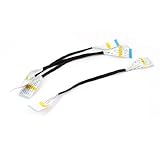 uxcell フラットケーブル　フレキシブル　ケーブル　Bタイプ　220mm　5本　ブラック　ホワイト